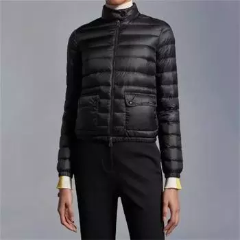 Женская зимняя куртка, осенняя новая легкая женская куртка-пуховик 90, белое утиное пуховое пальто с воротником-стойкой, теплое толстое пальто S