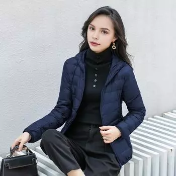 Женская зимняя куртка-пуховик с капюшоном и карманами на молнии, на молнии, однотонная XXXXXL розы красного