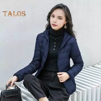 Женская зимняя куртка-пуховик с капюшоном и карманами на молнии, застегивающаяся на молнию, однотонная, большого размера, верхняя одежда с длинными рукавами, легкая, облегающая куртка XXXXXL розы красного