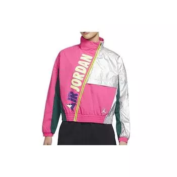 Женская зимняя куртка с воротником-стойкой Jordan, арбузно-красная CW6498-674 XXL