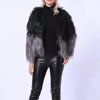 Женская зимняя куртка, теплая толстая верхняя одежда, пальто, свободное пальто S чёрный