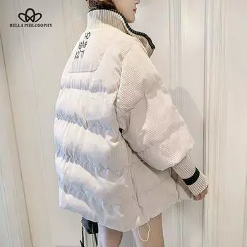 Женская зимняя куртка, зимнее пальто, женская толстая куртка большого размера с воротником-водолазкой, пальто с шарнирами, теплые парки с длинными рукавами, верхняя одежда M жёлтый