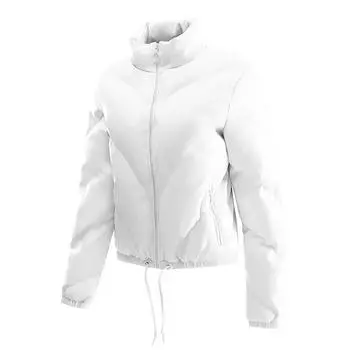 Женская зимняя модная повседневная тонкая хлопковая куртка с воротником из искусственного меха и капюшоном, теплая куртка с капюшоном, пальто из искусственной кожи на молнии M кофейный