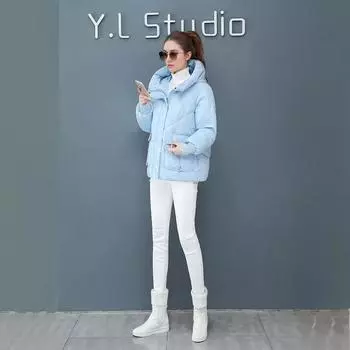 Женская зимняя новая модная хлопковая одежда с капюшоном, теплая одежда из хлеба, независимая станция, желание M