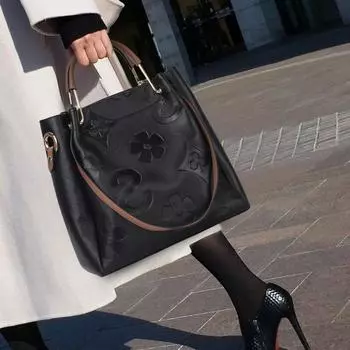 Женская зимняя новая модная простая рельефная женская сумка в стиле ретро большой емкости по диагонали