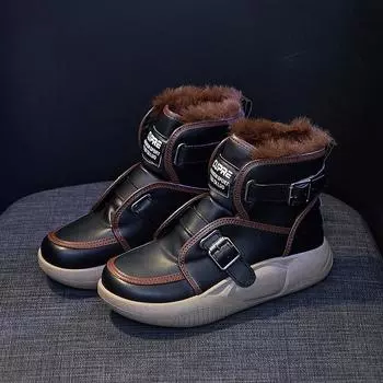 Женская зимняя обувь, роскошные ботильоны 2022 года, новинка, плюшевые теплые зимние ботинки, женская повседневная удобная обувь на плоской платформе 35 белый