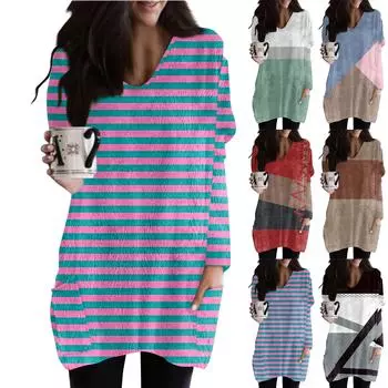 Женская зимняя одежда Женская толстовка с длинным рукавом из французского кашемира с принтом M