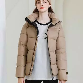 Женская зимняя однотонная теплая куртка с хлопковой подкладкой на ремешке, стеганое пальто с хлебной подкладкой S хаки
