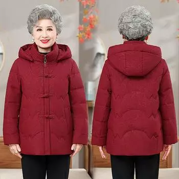 Женская зимняя парка с капюшоном, повседневная куртка больших размеров, женская толстая теплая куртка XXXXL красный