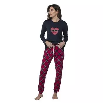 Женская зимняя пижама с круглым вырезом AL20CH7