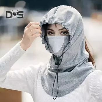 Женская зимняя шапка-балаклава с защитным щитком для лица унисекс теплая ветрозащитная велосипедная регулируемая завязка полная защита для путешествий на открытом воздухе в холодную погоду катание на лыжах розовый