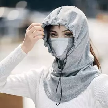 Женская зимняя шапка-балаклава с защитным щитком для лица унисекс теплая ветрозащитная велосипедная регулируемая завязка полная защита для путешествий на открытом воздухе в холодную погоду катание на лыжах розовый