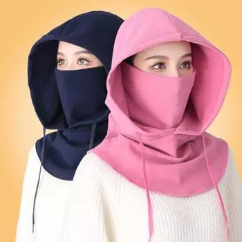 Женская зимняя шапка-балаклава, толстая теплая флисовая ветрозащитная велосипедная защитная маска, регулируемая полная защита для путешествий на открытом воздухе в холодную погоду, для катания на лыжах вино красного