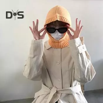 Женская зимняя шапка-балаклава, толстая, теплая, трикотажная, высокоэластичная, ветрозащитная, велосипедный головной убор, регулируемая, полная защита, для путешествий на открытом воздухе, для холодной погоды абрикосовый