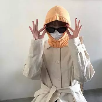 Женская зимняя шапка-балаклава, толстая, теплая, трикотажная, высокоэластичная, ветрозащитная, велосипедный головной убор, регулируемая, полная защита, для путешествий на открытом воздухе, для катания на лыжах в холодную погоду чёрный