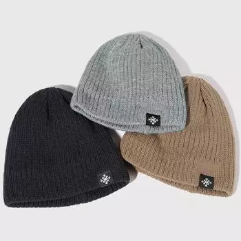 Женская зимняя шапка, модная минималистичная вязаная шапка в стиле Kpop, утепленная шапка-бини для женщин, уличная зимняя шапка хаки