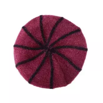 Женская зимняя шапка, толстая теплая вязаная шапка, мягкая бархатная шапка-бини с козырьком для женщин среднего и пожилого возраста