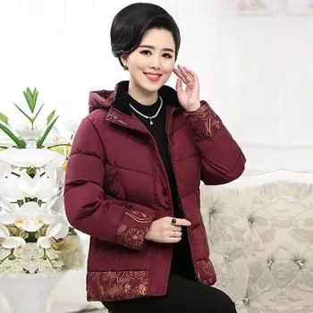 Женская зимняя теплая куртка на молнии свободная куртка винтажный повседневный свободный топ с принтом 5XL