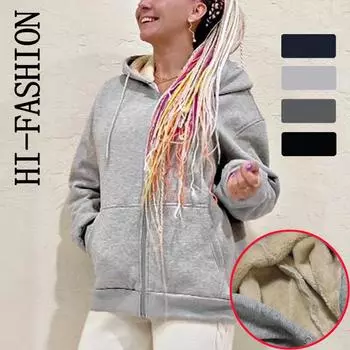 Женская зимняя теплая одежда больших размеров, толстые бархатные толстовки, свободный модный пуловер с капюшоном, флисовое пальто, повседневные толстовки, куртка для женщин