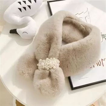 Женская зимняя теплая шаль, шейный платок, утеплитель для шеи, однотонный шарф с крестиком хаки