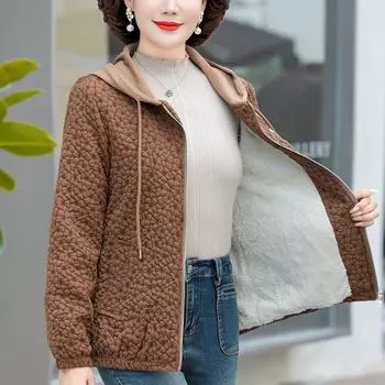 Женская зимняя утолщенная куртка большого размера с принтом, повседневная короткая куртка, повседневная куртка на молнии 5XL