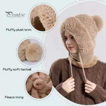 Женская зимняя велосипедная балаклава со встроенным шарфом, толстая, теплая, растягивающаяся, ветрозащитная велосипедная защитная маска для лица, полная защита от холода и холода на открытом воздухе серый