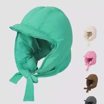 Женская зимняя ветрозащитная пуховая шапка с защитным шарфом для велоспорта и катания на лыжах - корейский стиль Lei Feng One Size