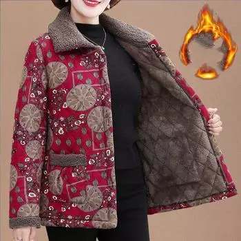 Женская зимняя винтажная клетчатая куртка однотонная теплая на молнии короткая повседневная тонкая куртка 5XL