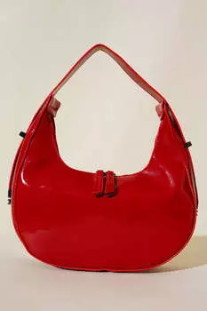 ЖЕНСКАЯ лакированная сумка на руку и через плечо