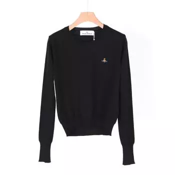 Женские 23FW Vivienne Westwood Knit BEA Cashmere Blend Черный 1803002S Y0010 N401