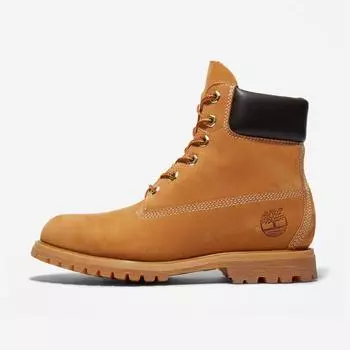 Женские 6-дюймовые желтые водонепроницаемые рабочие ботинки Timberland премиум-класса-10361