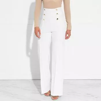 Женские эластичные брюки-клеш, повседневные, с высокой талией, прямые, деловые брюки XL розы красного