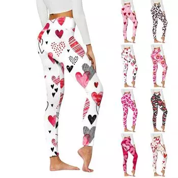 Женские эластичные леггинсы для йоги с принтами Doodle Love, спортивные штаны для фитнеса, бега, спортзала и активного отдыха XS бежевый