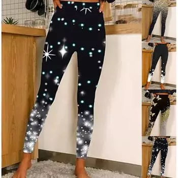 Женские эластичные леггинсы с золотыми бабочками и принтами для йоги, фитнеса, бега в тренажерном зале, спортивные активные брюки XS чёрный