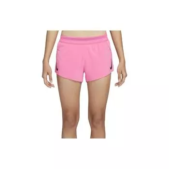 Женские эластичные однотонные шорты для фитнеса с боковым разрезом Nike Dri-Fit Adv с логотипом, розовые CZ9399-606 XL