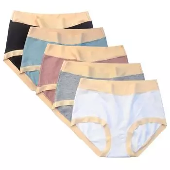 Женские эластичные трусики с высокой талией Feeling, женские трусики-трусы с треугольными чашечками и высокой талией, размер плюс, из хлопка и хлопка, бесследные трусики из шелка Ice Silk M