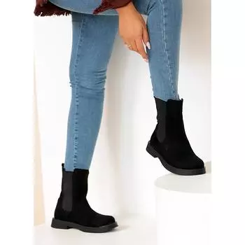 Женские эластичные замшевые сапоги и ботинки на удобной подошве 020-L1212-22Suede