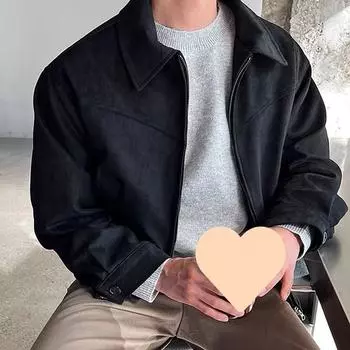 Женские элегантные повседневные однотонные короткие куртки осенние ретро-пальто с лацканами на молнии модные универсальные свободные уличные верхние одежды M светло-зеленый