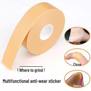 Женские антифрикционные накладки на пятки от мозолей - прозрачные, невидимые наклейки на обувь Heel style 4 stickers/sheet