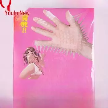 Женские эротические массажные перчатки из мягкого геля - Флирт и самоудовлетворение для пар Rose Red Glove (OPP Bag) Single Pack