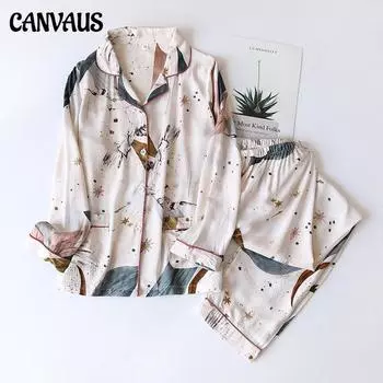 Женские атласные пижамы, комплект из двух предметов, тонкие брюки с длинными рукавами, цветной костюм с лацканами с принтом, шелковые пижамы для женщин, одежда, комплекты одежды для сна M