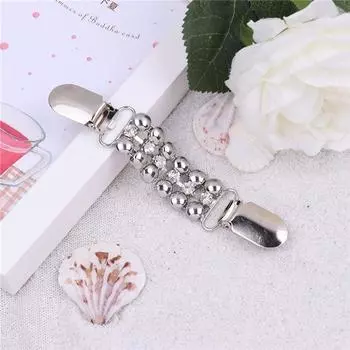 Женские аксессуары Круглый простой зажим для одежды Пряжка для одежды Кардиган Зажимы Высокое качество One Size серебряный