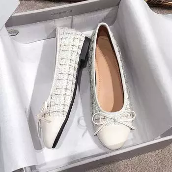 Женские балетки на плоской подошве, удобные женские мокасины с круглым носком, элегантные женские туфли с бантом, мягкие мокасины без застежек, балетки 34
