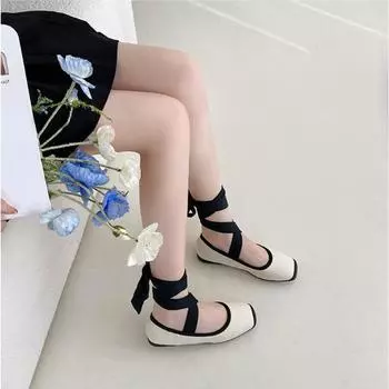 Женские балетки на плоской подошве, женские весенне-летние повседневные кроссовки, сандалии, модные сабо, удобные, элегантные балерины 35 грязно-белый