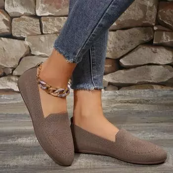 Женские балетки Новые летние сетчатые дышащие плоские кроссовки женские повседневные удобные легкие мокасины без застежек обувь для женщин Zapatos De Mujer 36