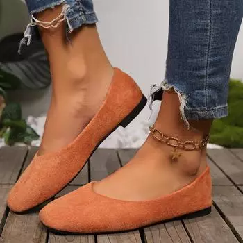 Женские балетки Новые слипоны на плоской подошве Весна и осень Удобные балетки на плоской подошве для женщин Модная повседневная мягкая женская обувь 36 бежевый