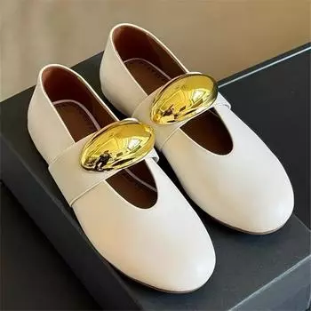 Женские балетки с брошью, удобные туфли на плоской подошве для танцев, белые лоферы для вождения, прогулки, женские эспадрильи Мэри Джейн на резинке 35