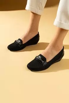 Женские балетки с удобной подошвой и отделкой камнями 025-26-24Лен