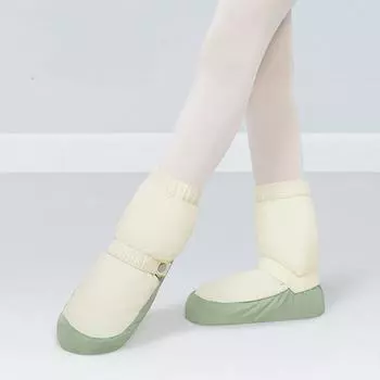 Женские балетки Теплые танцевальные туфли Зимние светло-голубые танцевальные туфли Разогревающая обувь Балерина 42-43 синий