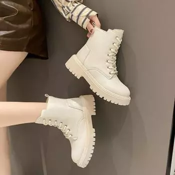 Женские бархатные теплые сапоги на платформе на осень и зиму 35 чёрный